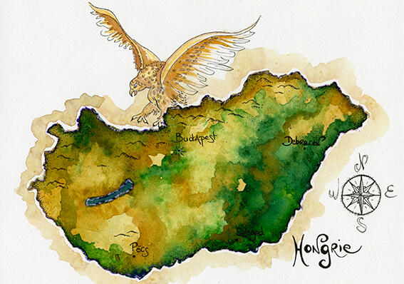 AQUARELLE HONGRIE