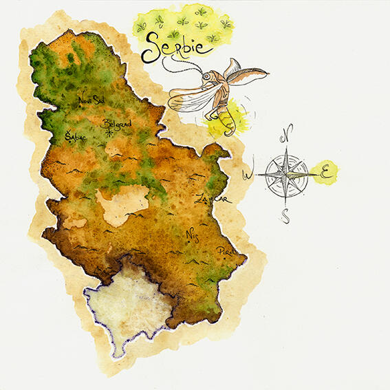 AQUARELLE SERBIE
