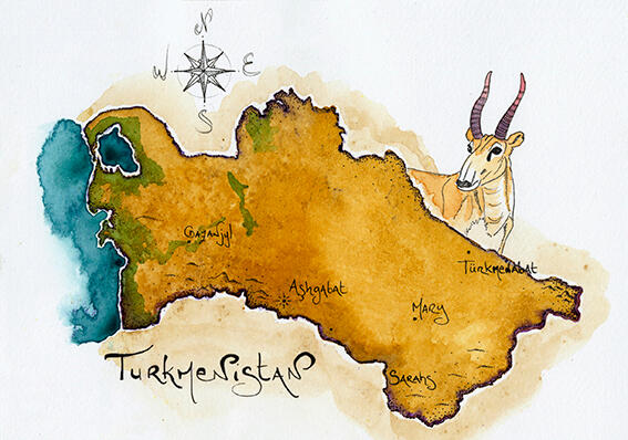 AQUARELLE TURKMENISTAN