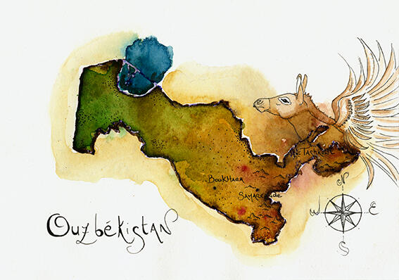 AQUARELLE OUZBEKISTAN