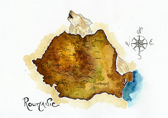 AQUARELLE ROUMANIE